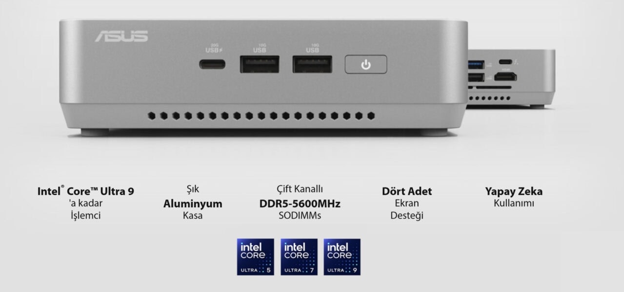 ASUS NUC 14 Pro+ ASUS NUC 14 Pro+ Mini Bilgisayar H2