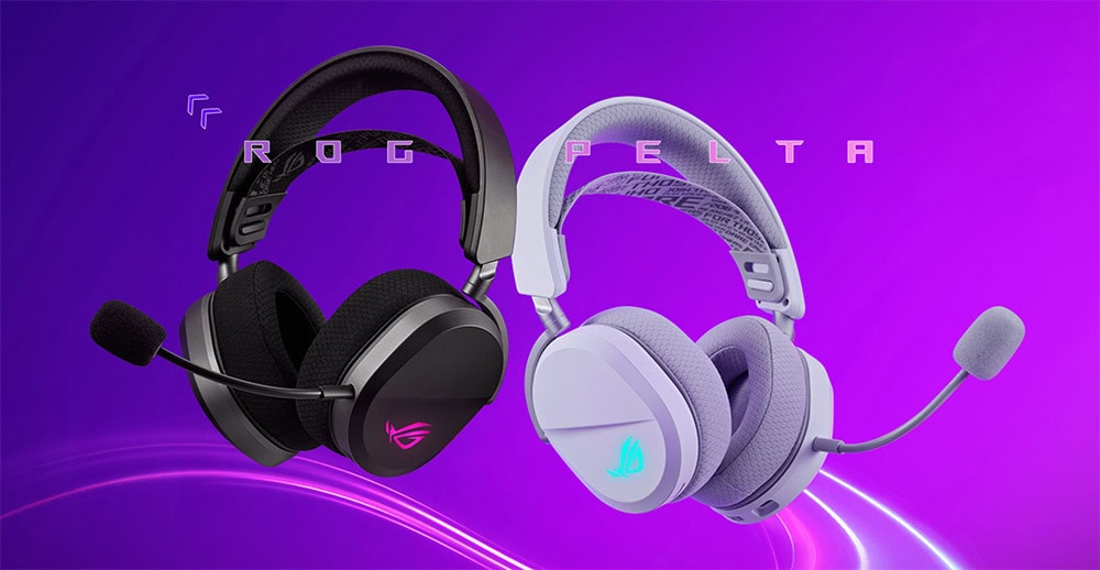 ROG Pelta White Edition Yüksek kaliteli oyun kulaklığı, beyaz renk, hafif tasarım, gelişmiş ses teknolojisi, kablosuz bağlantı ve konforlu kullanım özellikleri ile gaming için ideal.