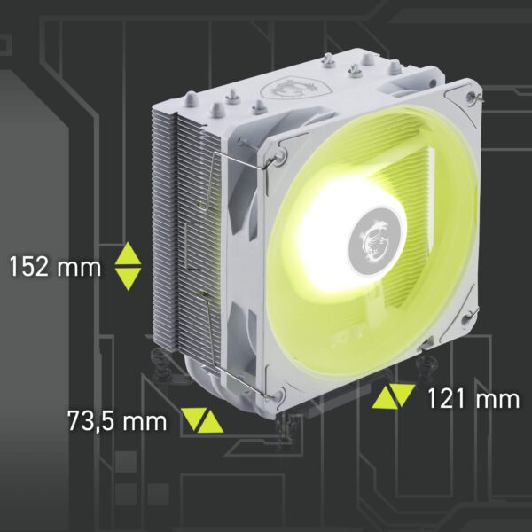 MSI MAG COREFROZR AA13 WHITE kompakt işlemci soğutucu