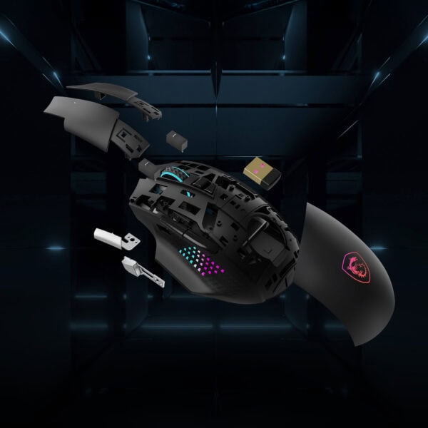 MSI Versa Pro Wireless + Dock Pro Gaming Mouse H2