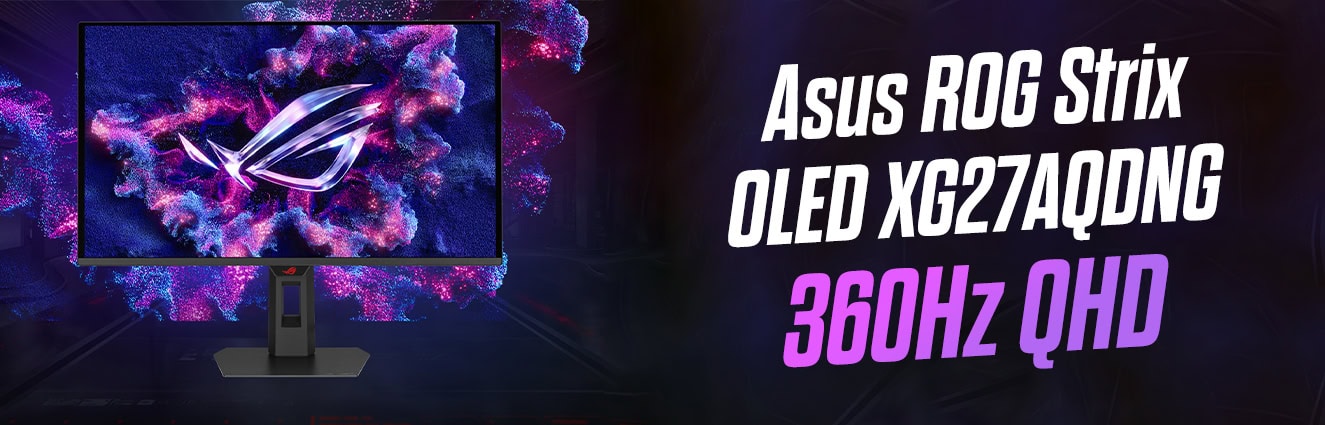 Yüksek kaliteli ASUS ROG Strix OLED XG27AQDG oyuncu monitörü, 360Hz ve QHD çözünürlük ile hız ve görüntü kalitesini artırır, oyun performansınızı yükseltir.