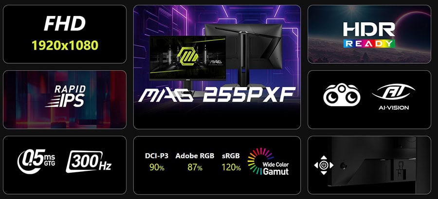 MSI MAG 255PXF Gaming Monitör H4