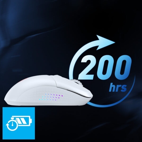 MSI VERSA 300 ELITE W White Gaming Mouse H8