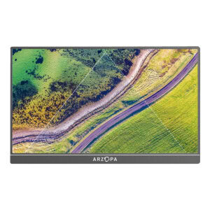 Yüksek çözünürlüklü ARZOPA 15.6 inç 4K UHD LED monitör, doğal renkler ve geniş görüş açılarıyla profesyonel ve oyun kullanımına uygun ekran.
