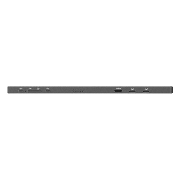 Yüksek çözünürlüklü dizüstü bilgisayar harici bağlantı noktaları, HDMI ve USB-C portları ile modern tasarım.