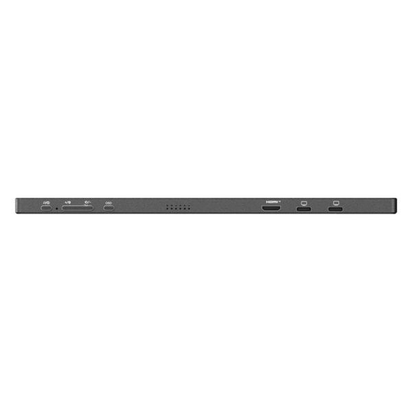 Yüzeydeki bağlantı portları ve HDMI çıkışıyla modern donanım bileşeni, bilgisayar ve oyun konsolu bağlantılarını destekler, yüksek performans ve dayanıklılık sağlar.
