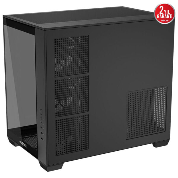 Yüksek performanslı bilgisayar kasası, oyun ve donanım geliştirme için uygun, iyi soğutma özellikleri ve dayanıklı yapısı ile modern tasarım, black renk.