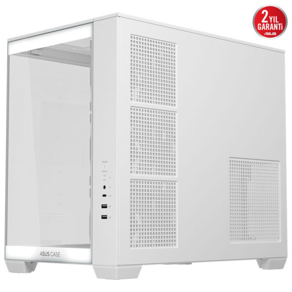 Gümüş renkli bilgisayar kasası, hava delikleri ve USB portlarıyla donatılmış, şık ve fonksiyonel tasarımıyla gaming ve yüksek performanslı bilgisayarlar için ideal. 2 yıllık garanti ile güvenilirlik sağlıyor.