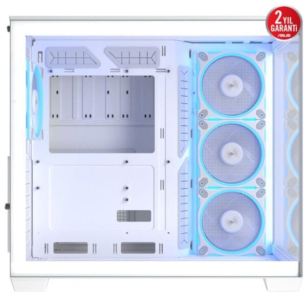Şeffaf kasa iç tasarımı ve blue LED aydınlatmalı üç fanlı soğutma sistemi, oyun ve yüksek performanslı bilgisayarlar için ideal. Modern ve şık tasarımıyla bilgisayar oyun tutkunlarının favorisi.