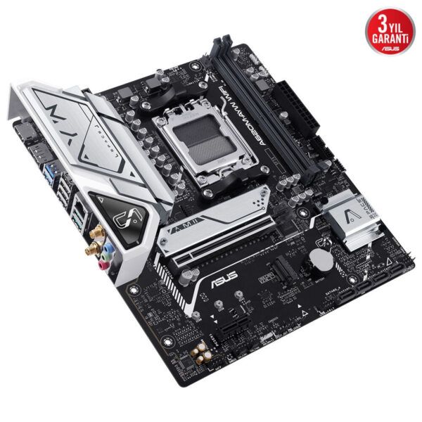 Yüksek performanslı ASUS ROG ana kartı, oyun ve çalışma için optimize edilmiş, dayanıklı ve gelişmiş bağlantı seçenekleriyle donatılmış, modern tasarıma sahip anakart.