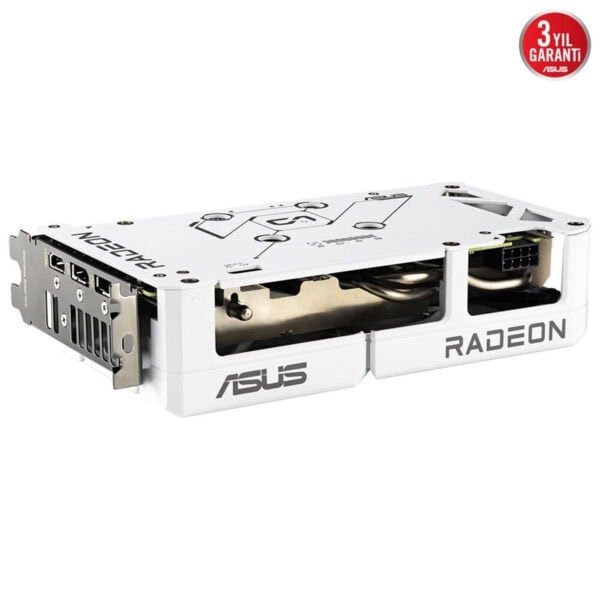 Yüksek performanslı AMD Radeon ekran kartı soğutucusu, düşük gürültü seviyeleri ve gelişmiş ısı yönetimi ile oyun deneyimini artırır, ASUS markası güvencesiyle uzun ömür sağlar.