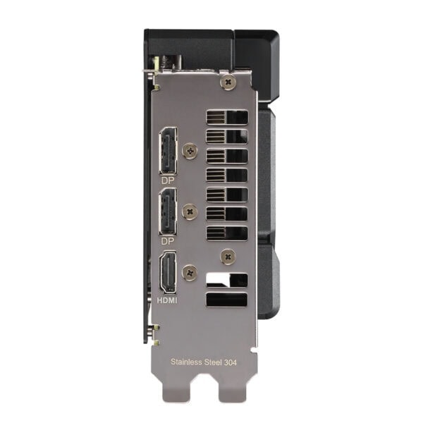 Yüksek kaliteli grafik kartı arka paneli, HDMI ve DisplayPort çıkışları ile oyun ve grafik projeleri için uygun. Paslanmaz çelik yapı, dayanıklılığı artırır ve yüksek performans sağlar.