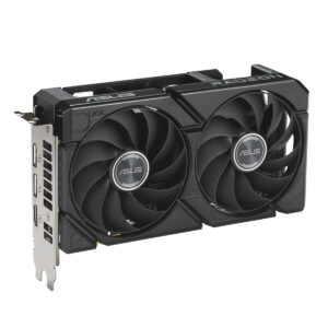 Yapılandırılmış ekran kartı, ASUS Radeon RX serisi, çift fan soğutma sistemi, yüksek performanslı gaming grafik kartı, ekran oyunları ve bilgisayar donanımları için ideal.