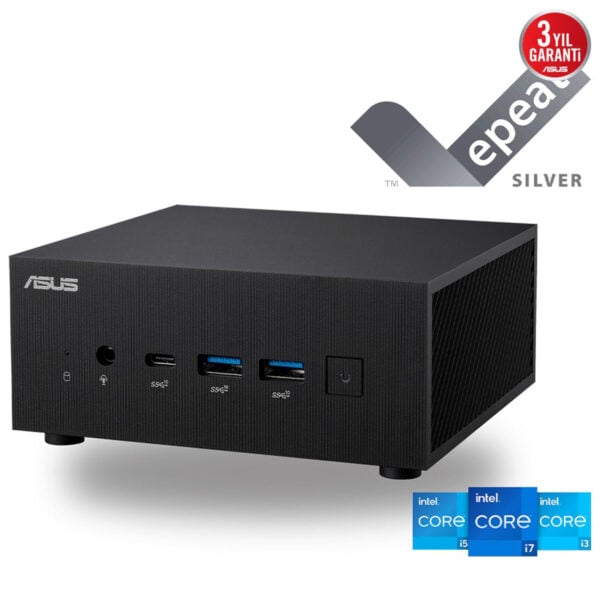 Yüksek performanslı ASUS mini PC, oyun ve yoğun işlemler için ideal, Windows 10 ve 11 uyumlu, hızlı SSD ve çeşitli bağlantı seçenekleriyle güçlü ve kompakt bilgisayar.
