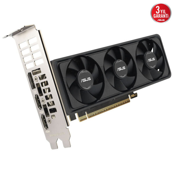 Yüksek performanslı ASUS ekran kartı, üçlü soğutucu fan sistemi ve yüksek hızlı HDMI, DisplayPort bağlantılarıyla oyun ve grafik işlemleri için ideal.