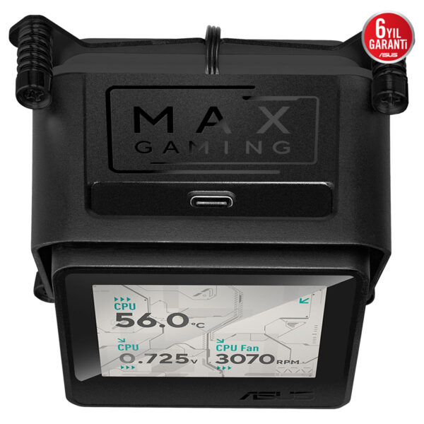 Asus Max Gaming Lc 360 Argb Lcd 360mm Intel Amd Uyumlu İşlemci Sıvı Soğutucu 10