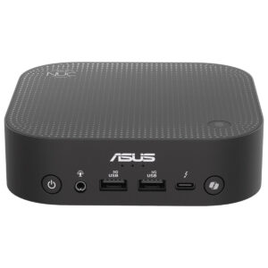 Yüksek çözünürlüklü ASUS mini bilgisayar, oyun ve ofis kullanımına uygun güçlü bağlantı seçenekleriyle modern tasarım.