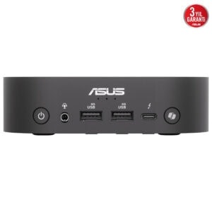 Yüksek kaliteli ASUS mini PC, USB Type-C ve USB 5G portları ile gelişmiş bağlantı özellikleri, şık tasarım ve dayanıklı yapısıyla oyun ve ofis kullanımı için ideal.
