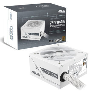 Yüksek kaliteli Asus Prime 750W Bronze güç kaynağı, oyun ve yüksek performans PC'leri için ideal, enerji verimli ve dayanıklı, güvenli ve uzun ömürlü kullanımı sağlar.