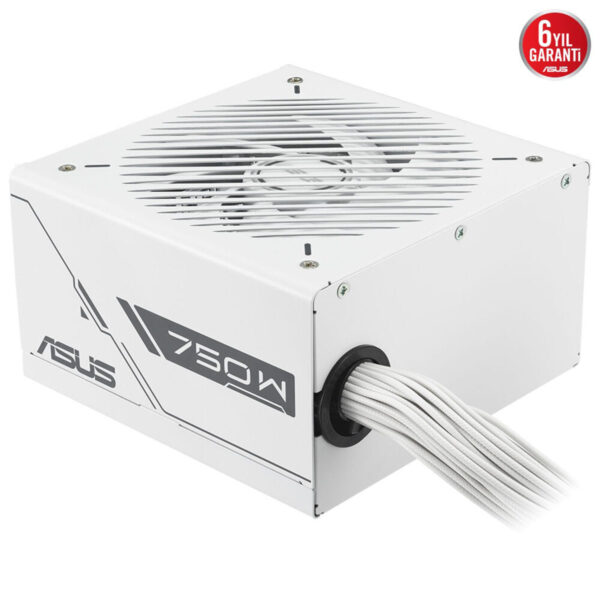 Yüksek kaliteli Asus 750W güç kaynağı, bilgisayar bileşenleri ve oyun sistemleri için güvenilir ve güçlü enerji sağlar, uzun süreli performans ve 6 yıl garanti ile ideal çözüm.