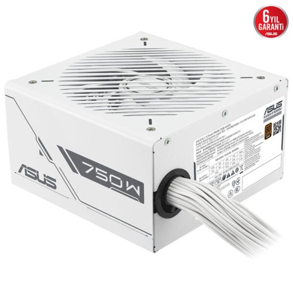 Güç kaynağı, bilgisayar ve oyun konsolu bileşeni, Asus 750W PSU, yüksek performanslı güç kaynağı, bilgisayar donanımı, RGB, hızlı güç sağlayıcı, oyun ve bilgisayar bileşeni, dayanıklı ve verimli güç kaynağı.