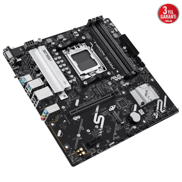 Yüksek çözünürlüklü ASUS anakart, oyuncu ve yüksek performanslı bilgisayarlar için tasarlanmış, çok sayıda bağlantı noktası ve genişleme yuvası ile donatılmış profesyonel anakart görüntüsü.