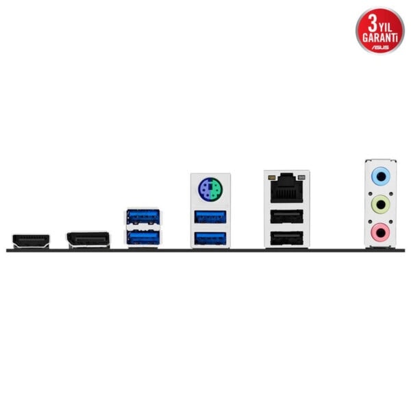 Yuva bilgisayar anakartı giriş portları, USB, HDMI ve sesjakları ile modern bağlantı seçenekleri sunan anakart.