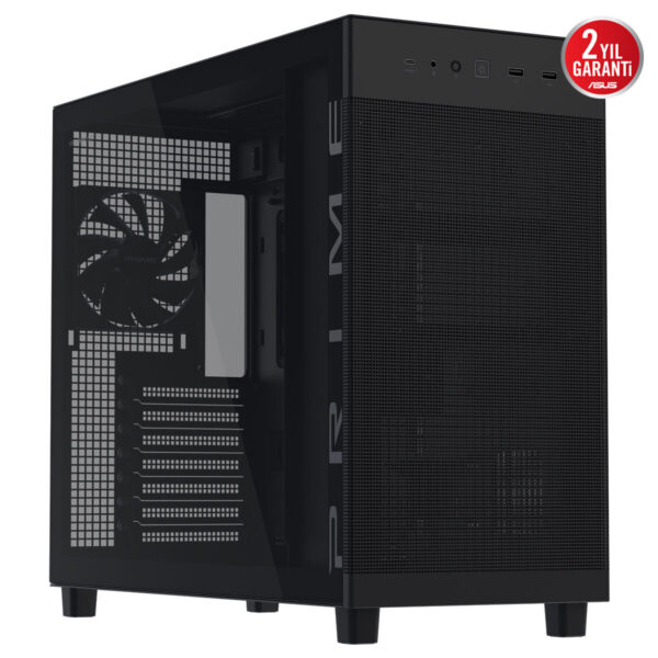 Asus Prime Ap303 Tg Black 1x120mm Fan Mesh Temperli Cam Usb 3 2 Mid Tower Atx Gaming Kasa 2