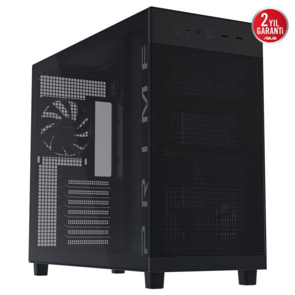 Asus Prime Ap303 Tg Black 1x120mm Fan Mesh Temperli Cam Usb 3 2 Mid Tower Atx Gaming Kasa 3