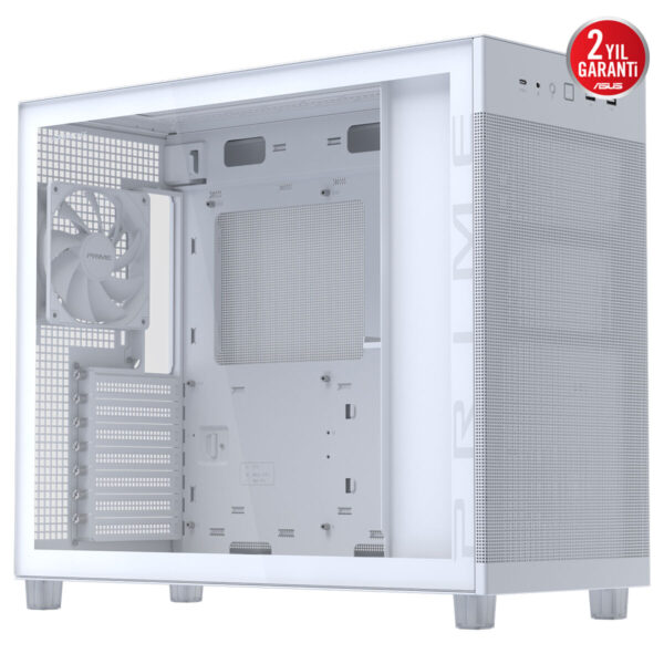 Asus Prime Ap303 Tg White 1x120mm Fan Mesh Temperli Cam Usb 3 2 Mid Tower Atx Gaming Kasa 4