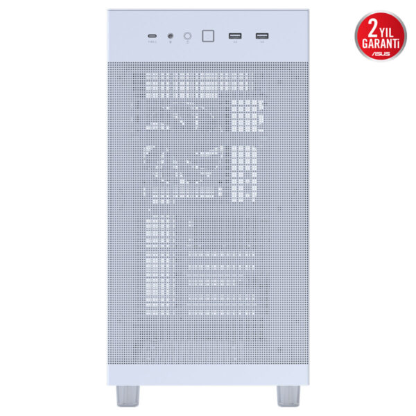 Asus Prime Ap303 Tg White 1x120mm Fan Mesh Temperli Cam Usb 3 2 Mid Tower Atx Gaming Kasa 6