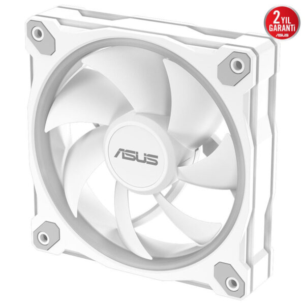 Yüksek performanslı ASUS bilgisayar kasa fanı, soğutma ve sessizlik optimize edilmiştir, oyun ve ofis kullanımı için ideal, 2 yıl garanti ile dayanıklı ve kaliteli soğutma çözümü.