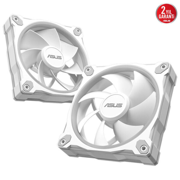 Yüksek performanslı Asus bilgisayar kasası fanları, soğutma ve sessiz çalışma sağlar, gaming ve çalışma sistemleri için ideal. Beyaz renkli, dayanıklı ve kaliteli malzemeden üretilmiş, 2 yıl garanti.
