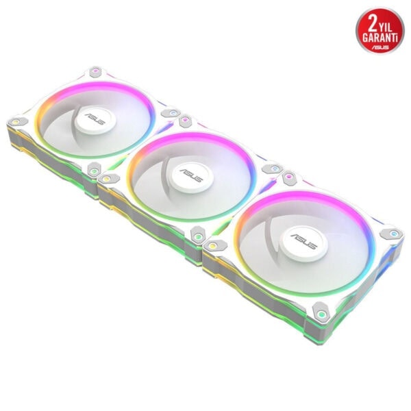 Yonga renkli RGB aydınlatmalı ASUS oyun bilgisayar soğutucu fanı, yüksek performans ve şık tasarım, oyun tutkunları için optimize edilmiştir.