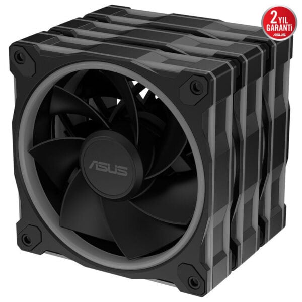 Yüksek performanslı Asus işlemci soğutucu fanı, oyun ve bilgisayar sistemleri için ideal, sessiz ve verimli soğutma sağlar.