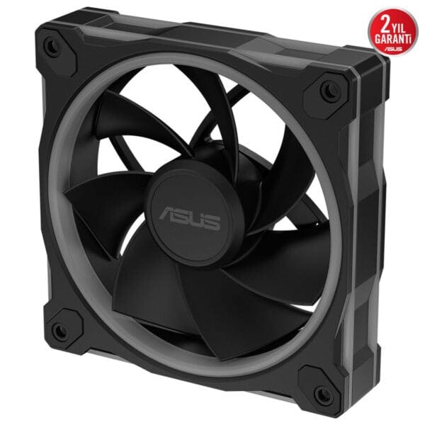 Yüksek performanslı ASUS bilgisayar kasası ve soğutucu fanı, gelişmiş hava akışı ve dayanıklı tasarımıyla oyun ve yüksek grafik performansı için ideal.