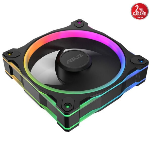 Kullanıcı dostu RGB aydınlatmalı ASUS bilgisayar soğutucu fanı, yüksek performans ve şık tasarımıyla oyun ve bilgisayar sistemleri için ideal soğutma çözümüdür.