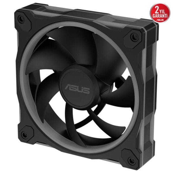 Yüksek performanslı ASUS bilgisayar kasası soğutucu fan, oyun ve bilgisayar donanımı için efektif hava akışı sağlar.