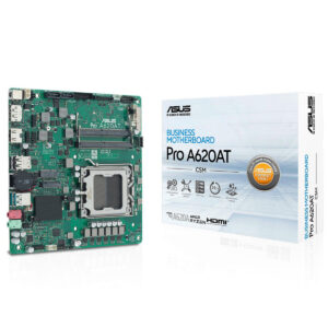 Anakart, ASUS Pro A620AT İş ve Oyun Anakartı, AMD Ryzen uyumlu, HDMI bağlantısı, 24/7 güvenilirlik, yüksek performans, kurumsal ve oyun bilgisayarı kullanımı için tasarlandı.