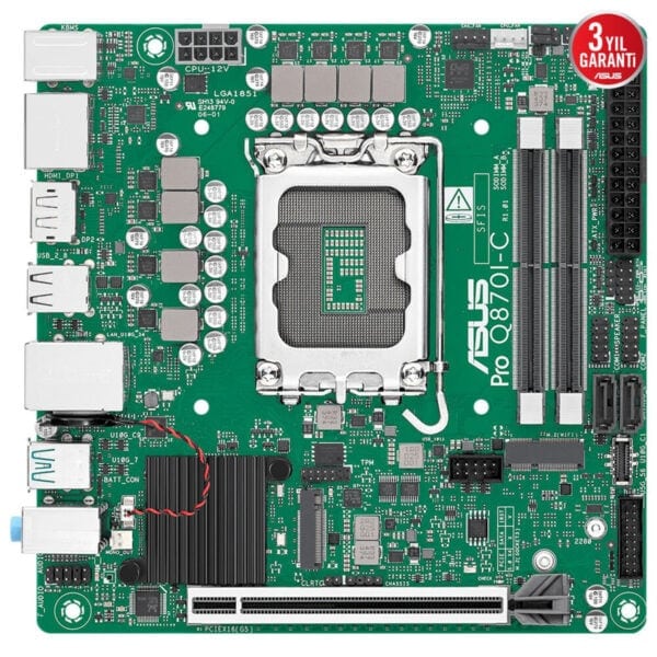 Intel işlemciyle uyumlu anakart, bilgisayar performansını artırmak için ideal, ASUS Pro Q87-C model anakart, çoklu USB ve HDMI çıkışları ile yüksek performans sağlar.