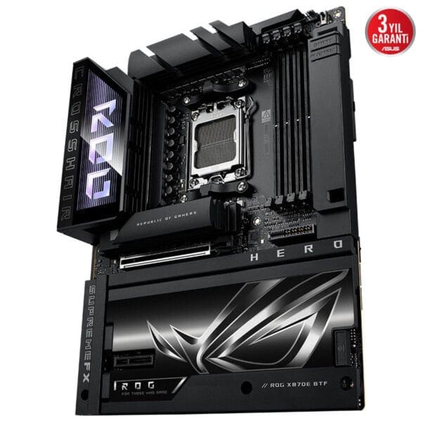 Yüksek performanslı ASUS ROG ana kartı ve ekran kartı ile oyun ve donanım tutkunlarına özel donanım seti, kaliteli malzeme ve gelişmiş özellikler.