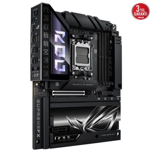 Yüksek performanslı ASUS ROG Z790 ana kartı, gamers ve teknoloji tutkunları için tasarlanmış, çok sayıda bağlantı ve gelişmiş özelliklerle donatılmıştır.