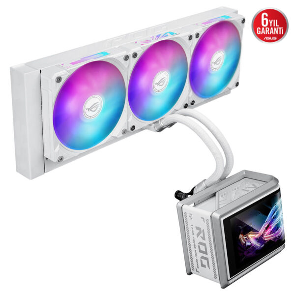 Asus Rog Ryuo Iv Slc 360 Argb White Edition 360mm Intel Amd Uyumlu İşlemci Sıvı Soğutucu 2