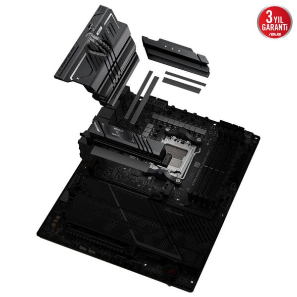 Yüksek performanslı oyun bilgisayarı anakartı, hazır montaj ve donanım detaylarıyla, optimize edilmiş oyun deneyimi için ideal. ASUS garantili ve dayanıklı ürün.