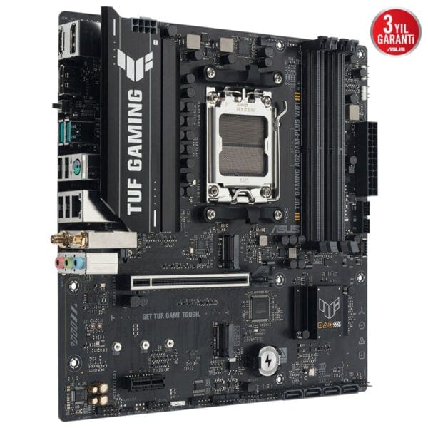 Gelişmiş oyun ana kartı, Asus TUF Gaming B560M-Plus WiFi, güçlü performans ve dayanıklılık, yüksek hızlı DDR4 RAM ve çoklu bağlantı seçenekleri ile yüksek oyun deneyimi sağlar.