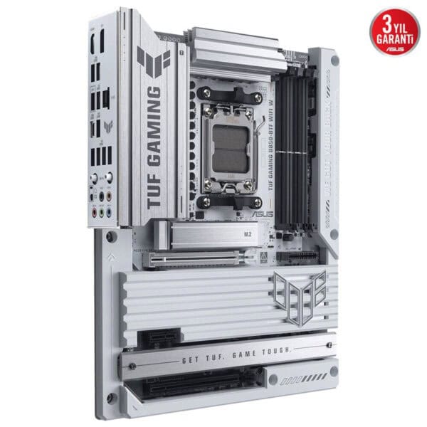 Yüksek performanslı gaming anakart, TUF Gaming B550-Plus, AMD işlemci, DDR4 RAM ve gelişmiş soğutma özellikleri ile oyun deneyimini artırır. ASUS marka, 3 yıllık garanti içerir.