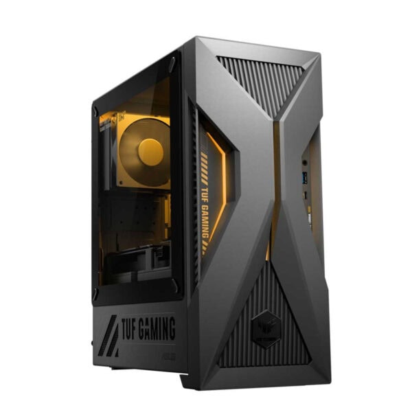 Yüksek performanslı oyun bilgisayarı, ASUS TUF Gaming kasası ve güçlü donanım özellikleri ile en iyi oyun deneyimi sağlar. RGB aydınlatmalı iç tasarımı ve sağlam yapı kalitesiyle oyun tutkunlarının tercihi.