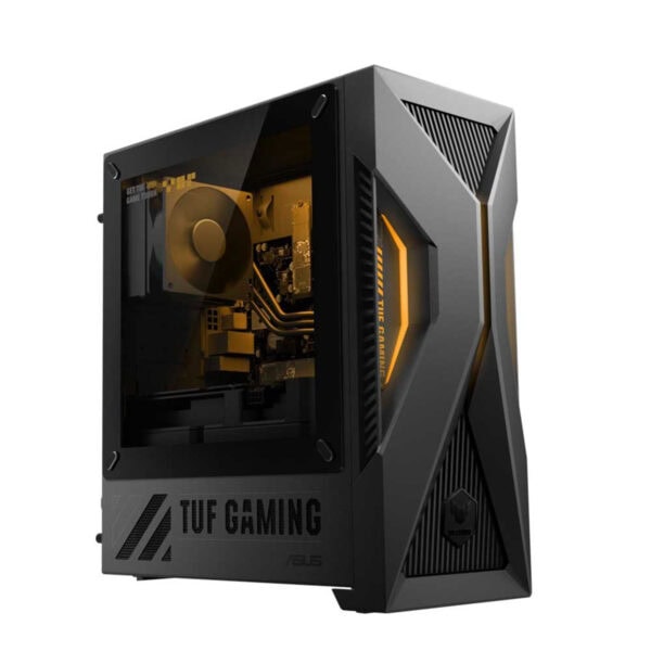 Yüksek performanslı gaming bilgisayarı, şık tasarım ve gelişmiş donanım özellikleriyle oyun tutkunlarına özel, ASUS TUF Gaming markasıyla hazırlanmış.