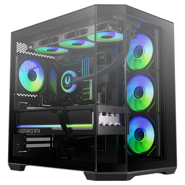 Bitfenix T10 Mirror Black 4x120mm Argb Fan Ayna Efektli Temperli Cam Usb 3 1 Bpab 850w 80 Bronze Guc Kaynagi Mid Tower Atx Gaming Kasa Mit1060lskkgsk4a T2