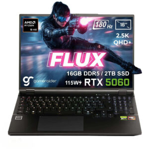 Gameraider Flux Gr16 Amd Ryzen 9 8940hx Geforce Rtx 5060 8gb 115w 16gb Ddr5 2tb Ssd 16 Inç 2.5k Qhd+ 180hz Freedos Gaming Laptop Çanta Hediyeli 1